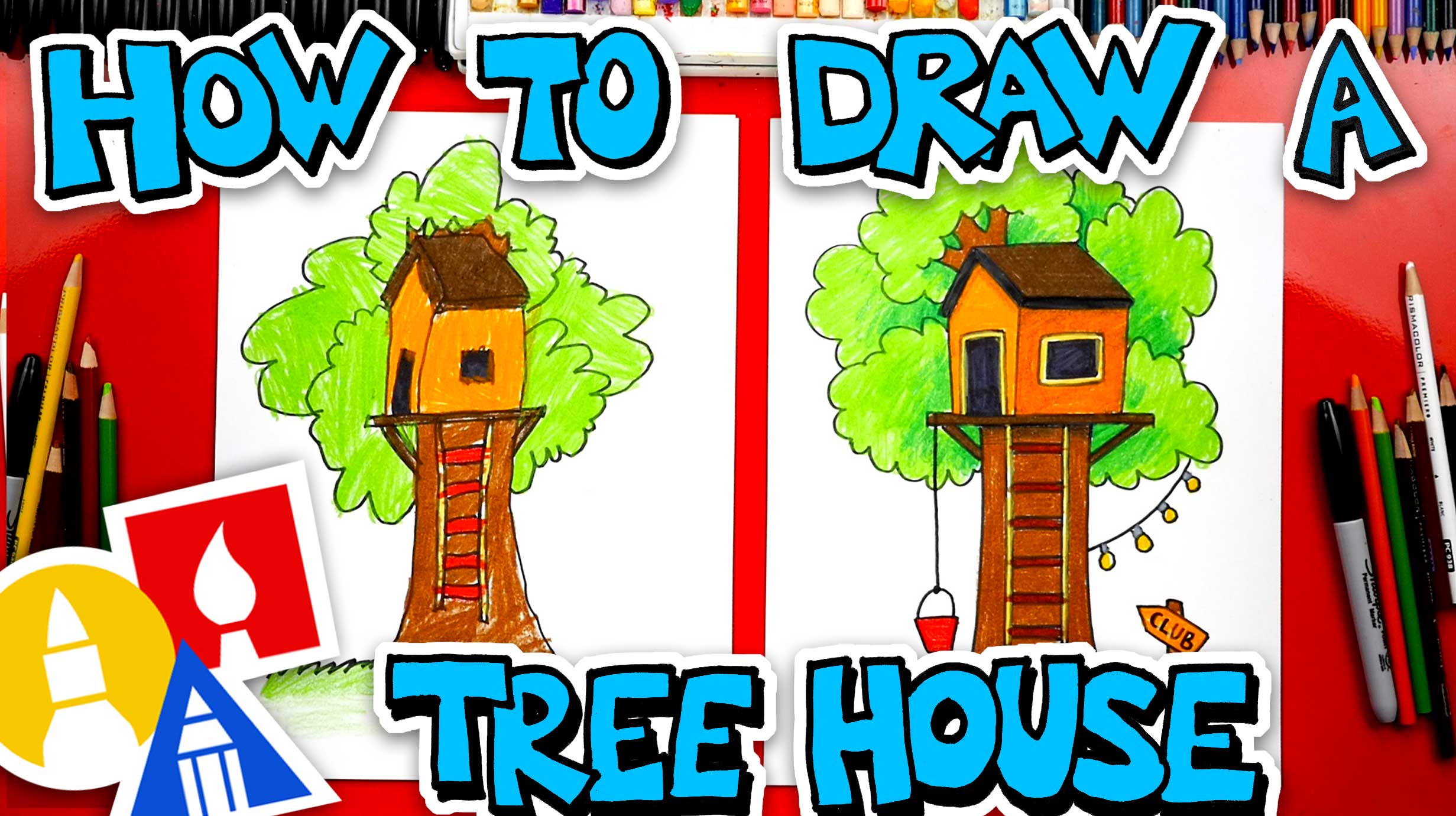How To Draw A Tree For Kids - Learn how to draw a tree by following ...