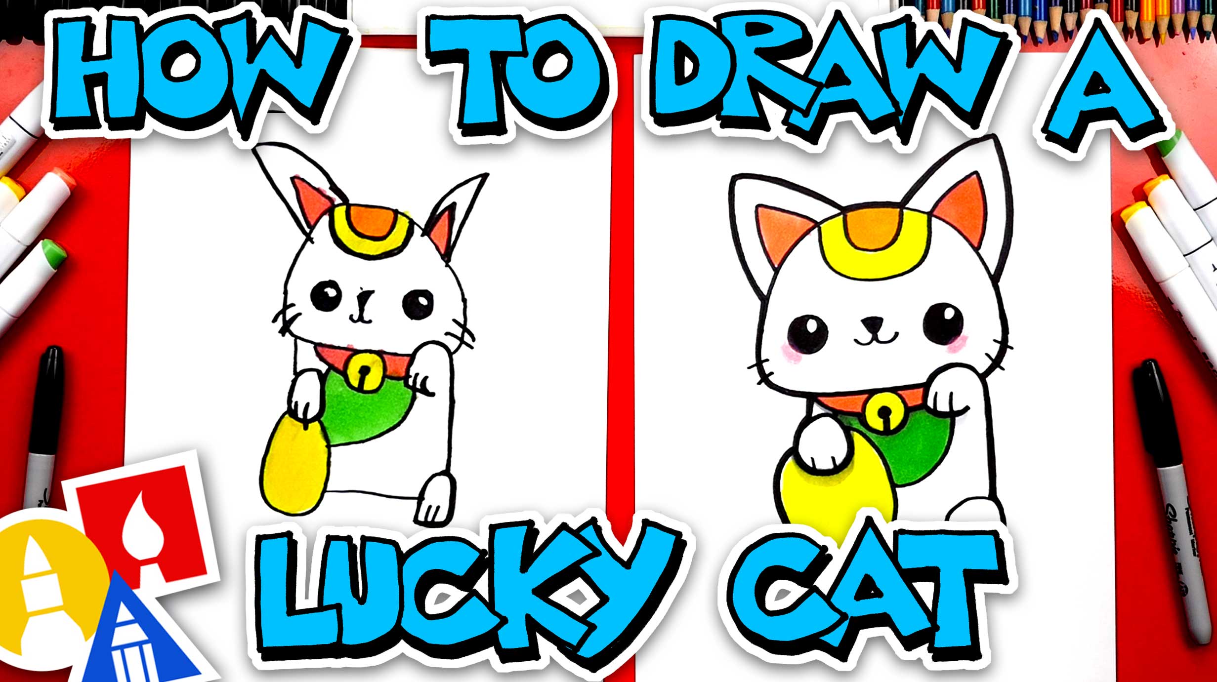 How To Draw A Lucky Cat