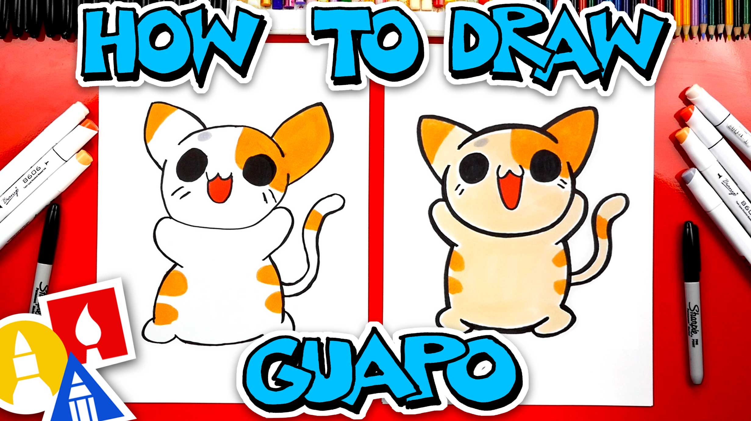 How To Draw Guapo From Kleptocats Art For Kids Hub