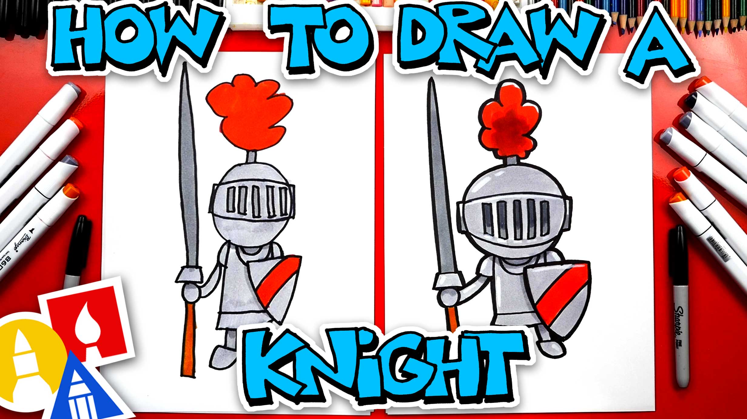 Knight In Shining Armor Coloring Page