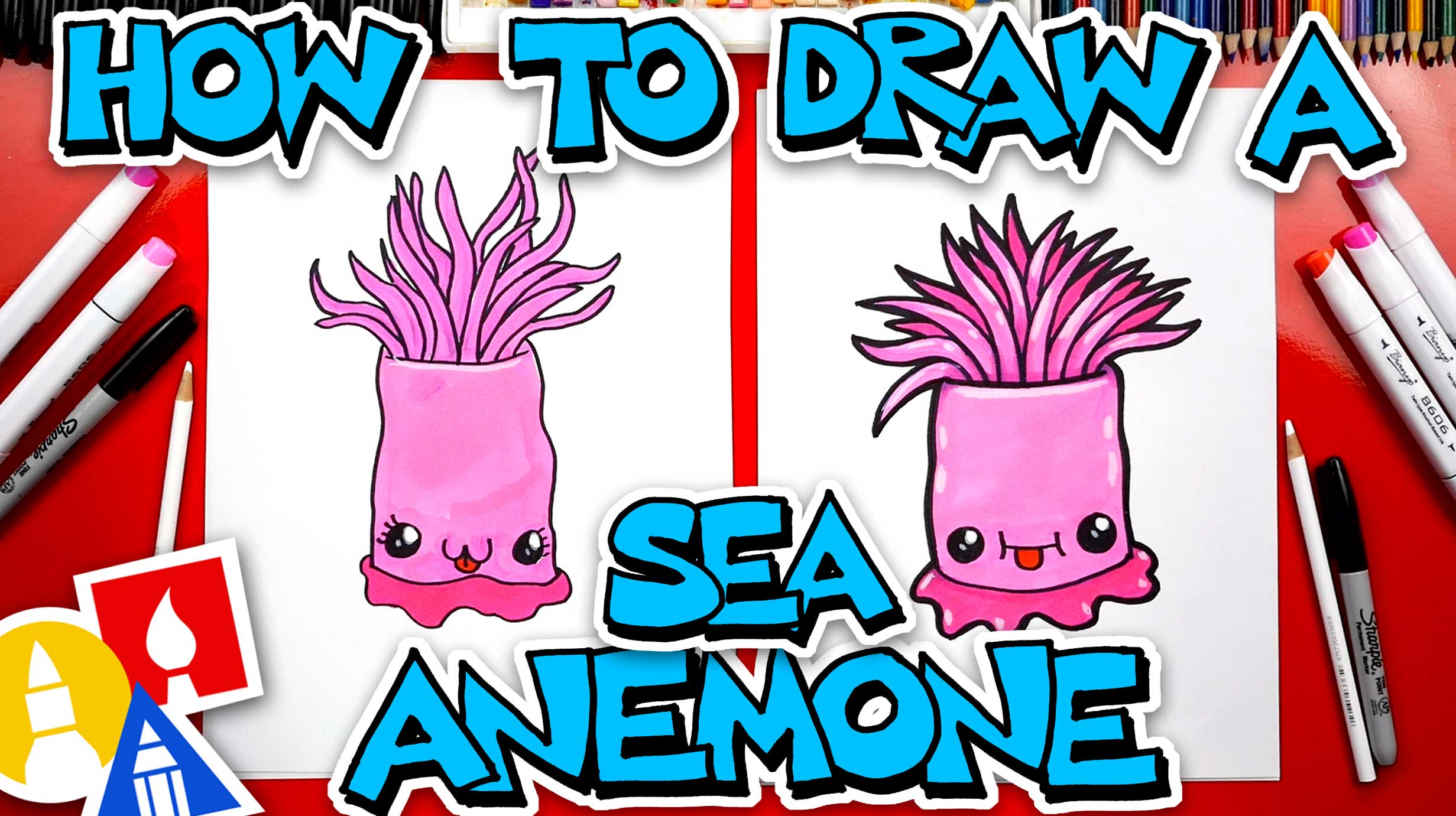 How To Draw A Sea Anemone Art For Kids Hub