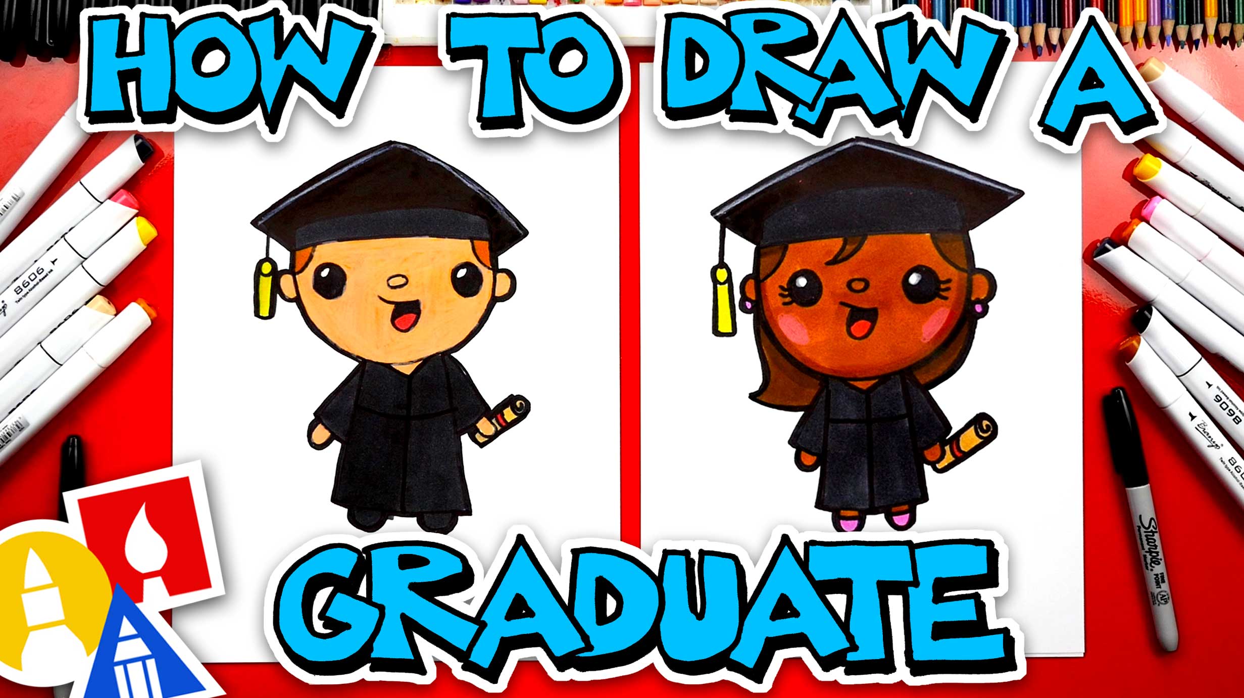How To Draw A Graduate - Art For Kids Hub