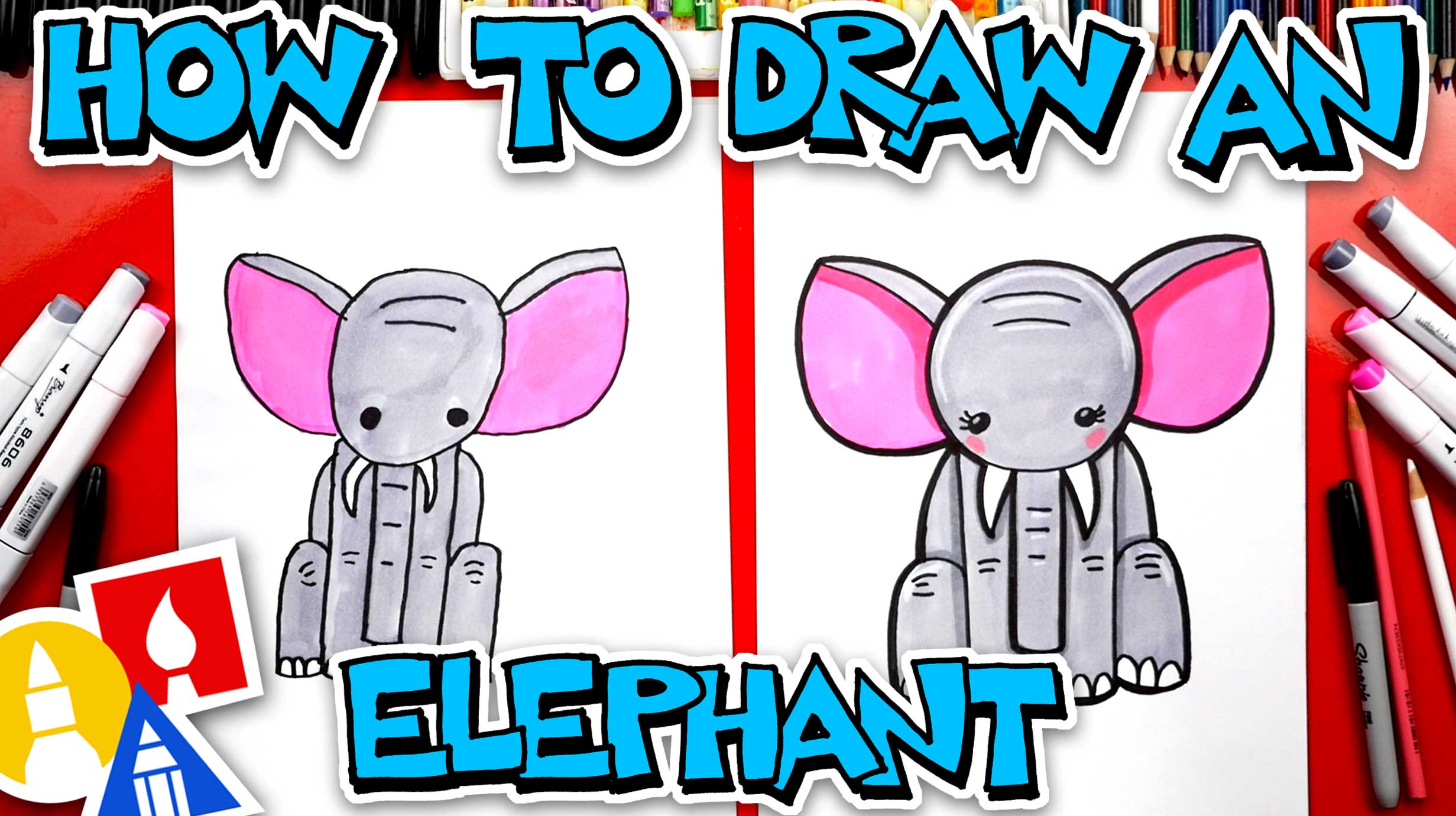 How To Draw An Elephant - Art For Kids Hub