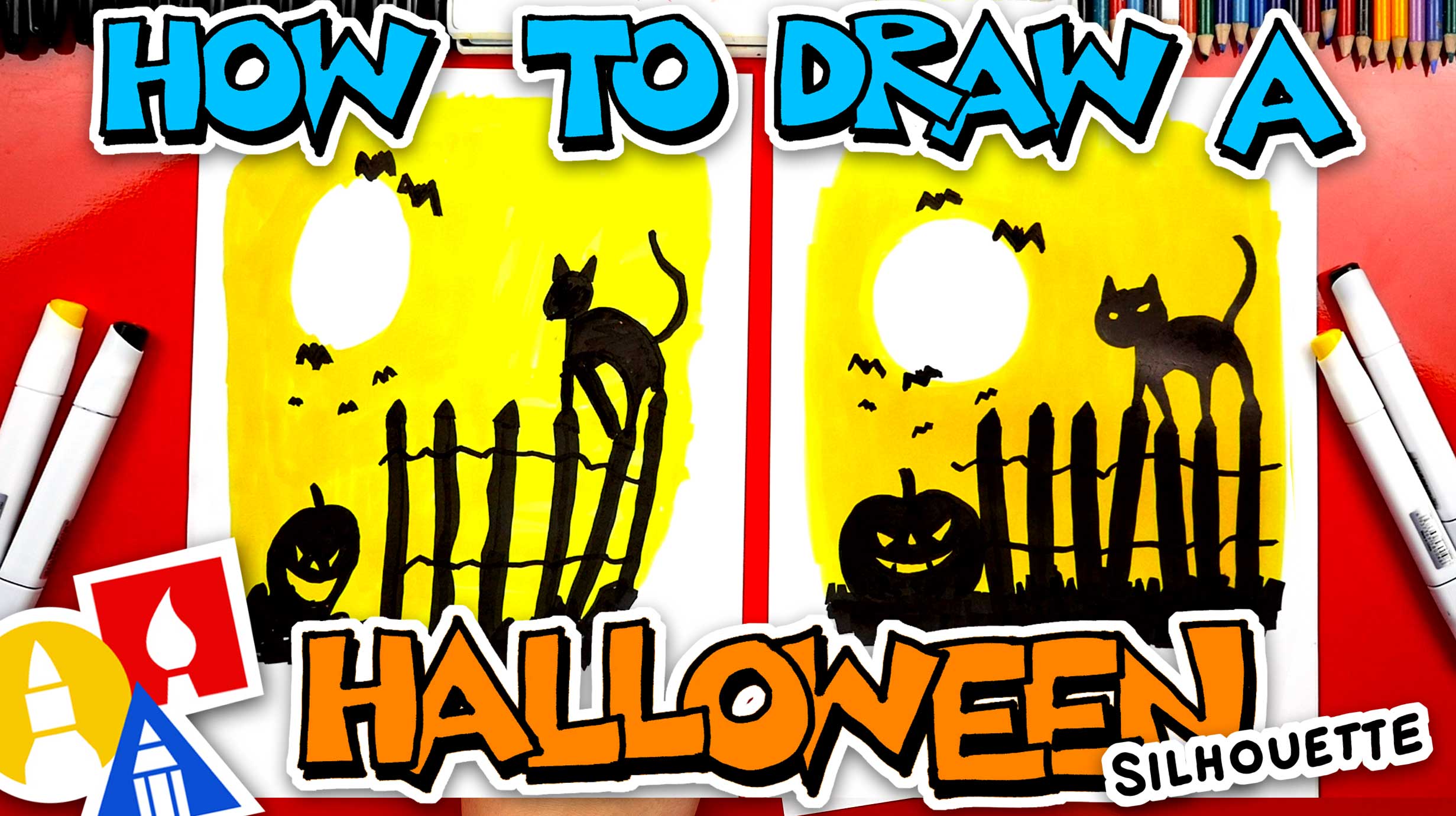 New Lessons! How to draw a Halloween - Art for Kids Hub