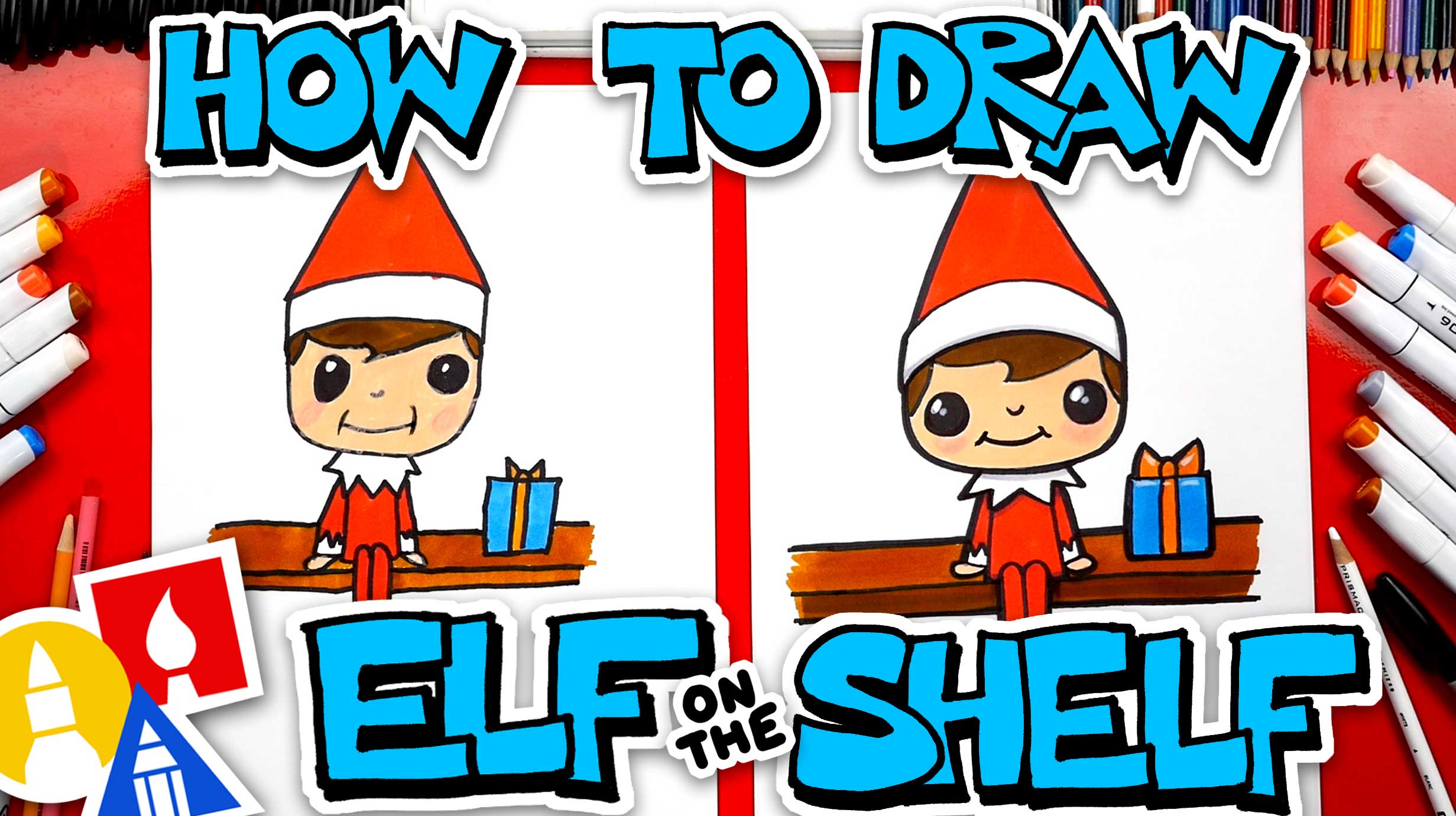 How To Draw Elf On The Shelf - Art For Kids Hub