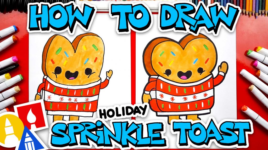 cute christmas drawing for kids