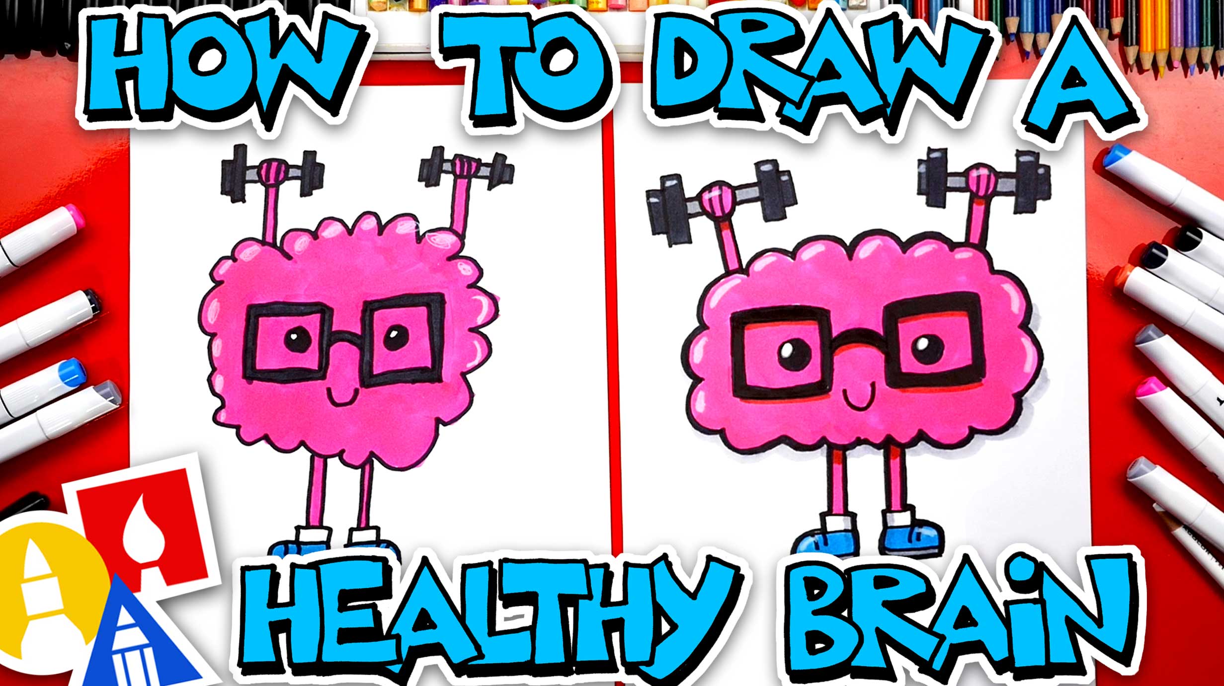 How To Draw A Healthy Brain Art For Kids Hub
