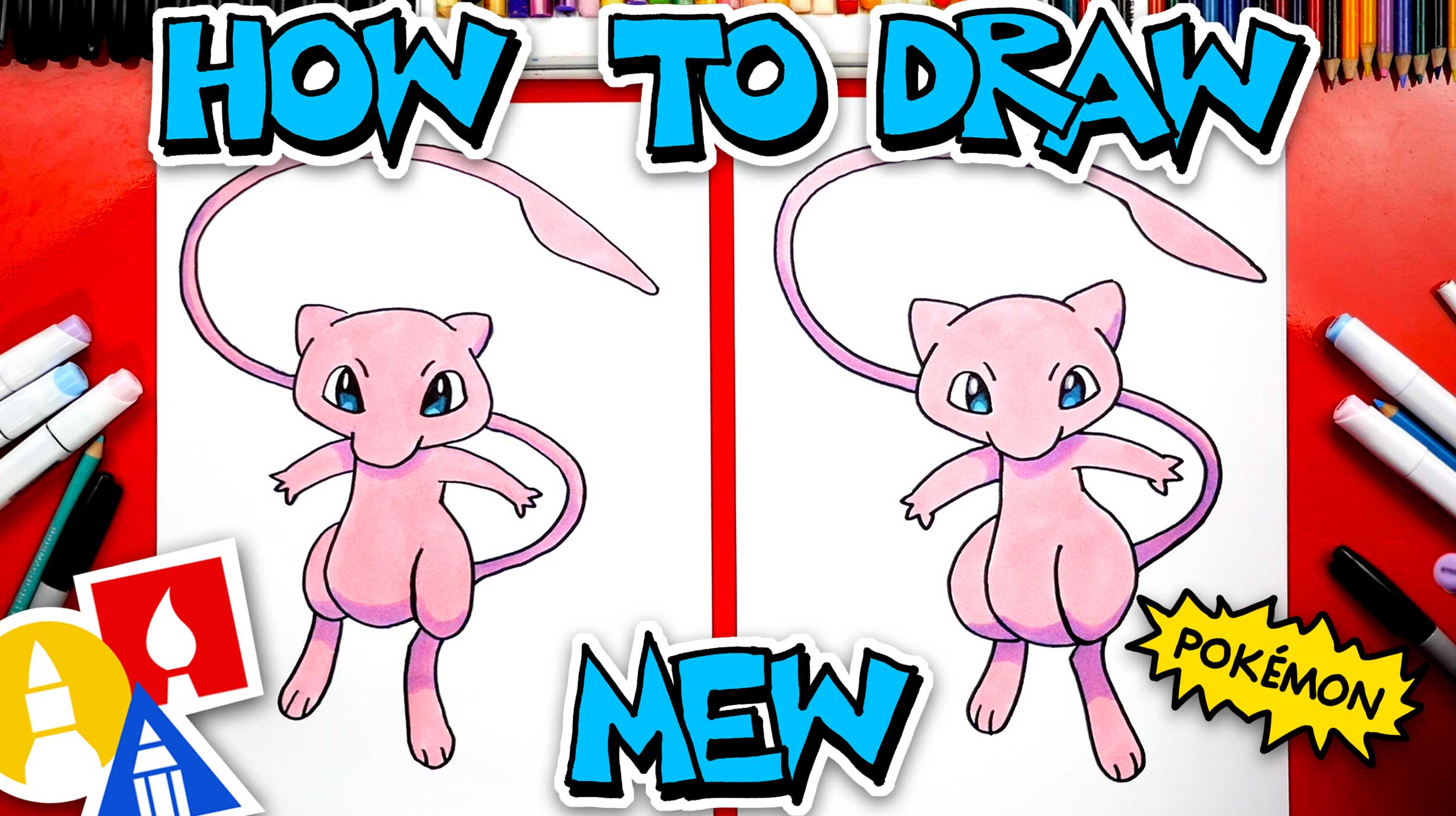 How To Draw Mew Pokemon Drawings Pokemon Mew Otosection Riset