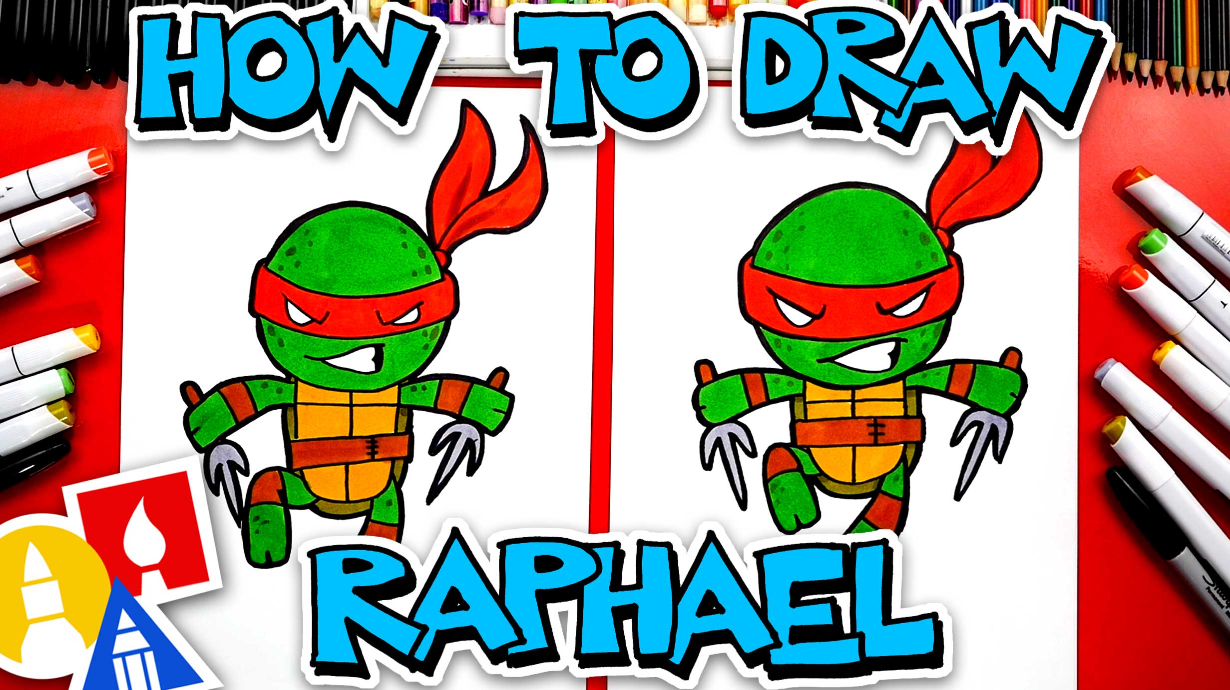 How To Draw Raphael Teenage Mutant Ninja Turtles