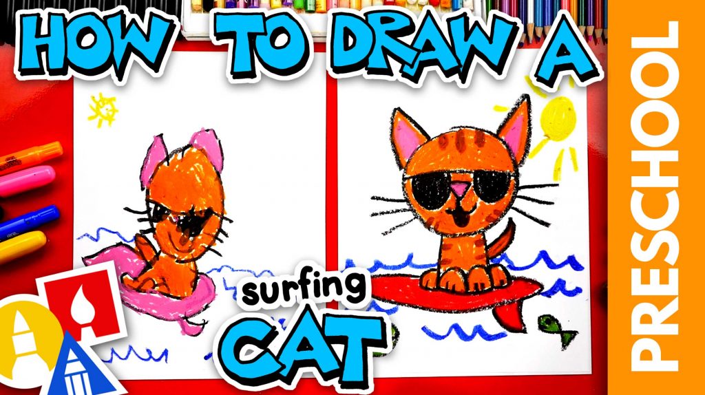 drawings of cats for kids