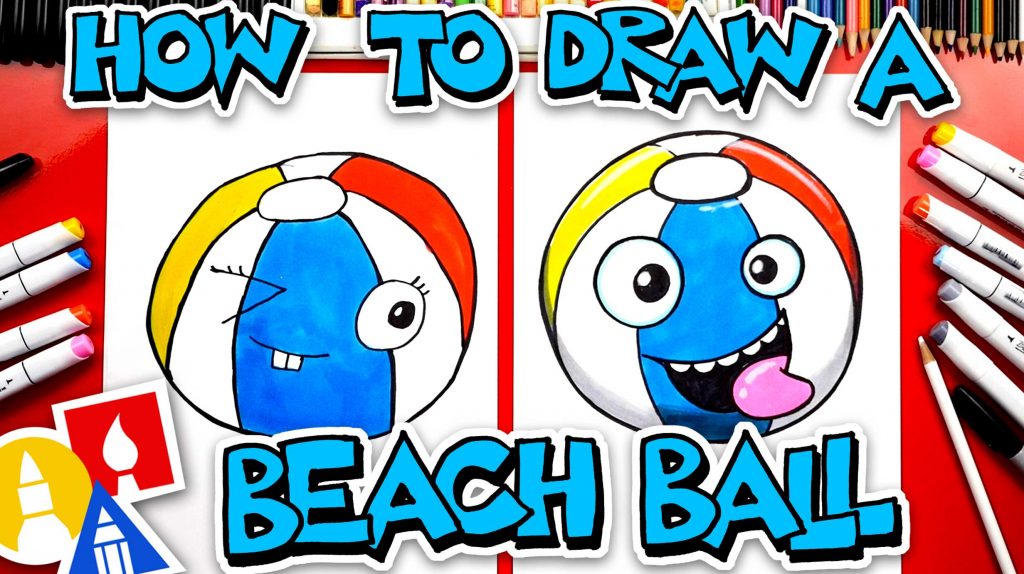 ❤️💛💙 Learn how to draw a funny summer - Art for Kids Hub