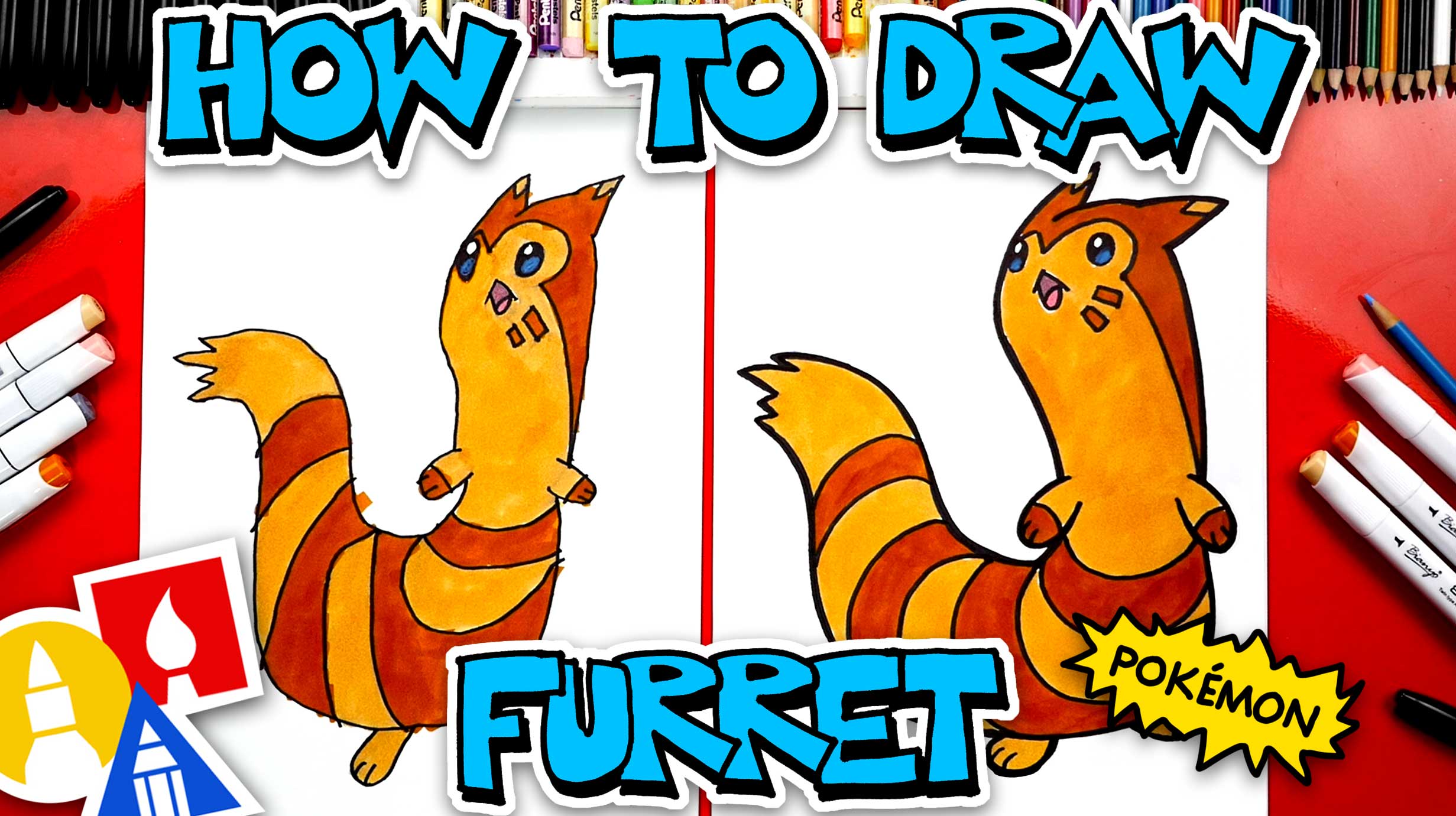 free furret color pages pokemon