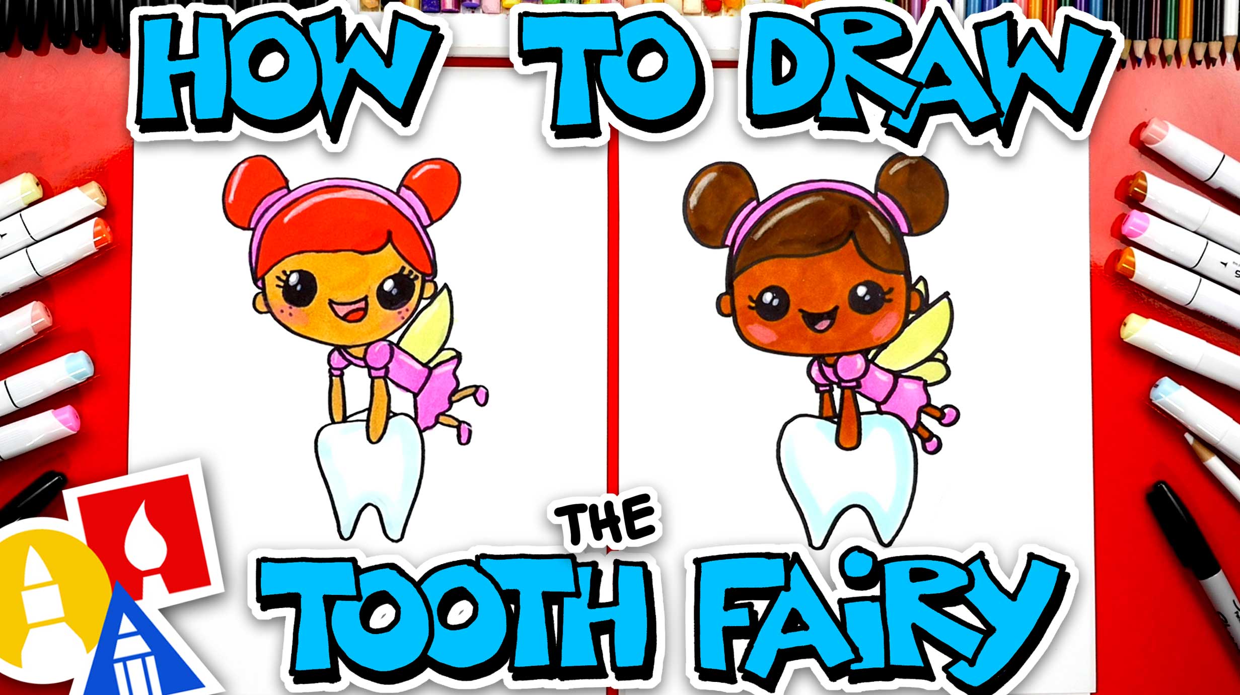 How To Draw A Tooth Fairy Step By Step Easy Drawing Tutorial Easy