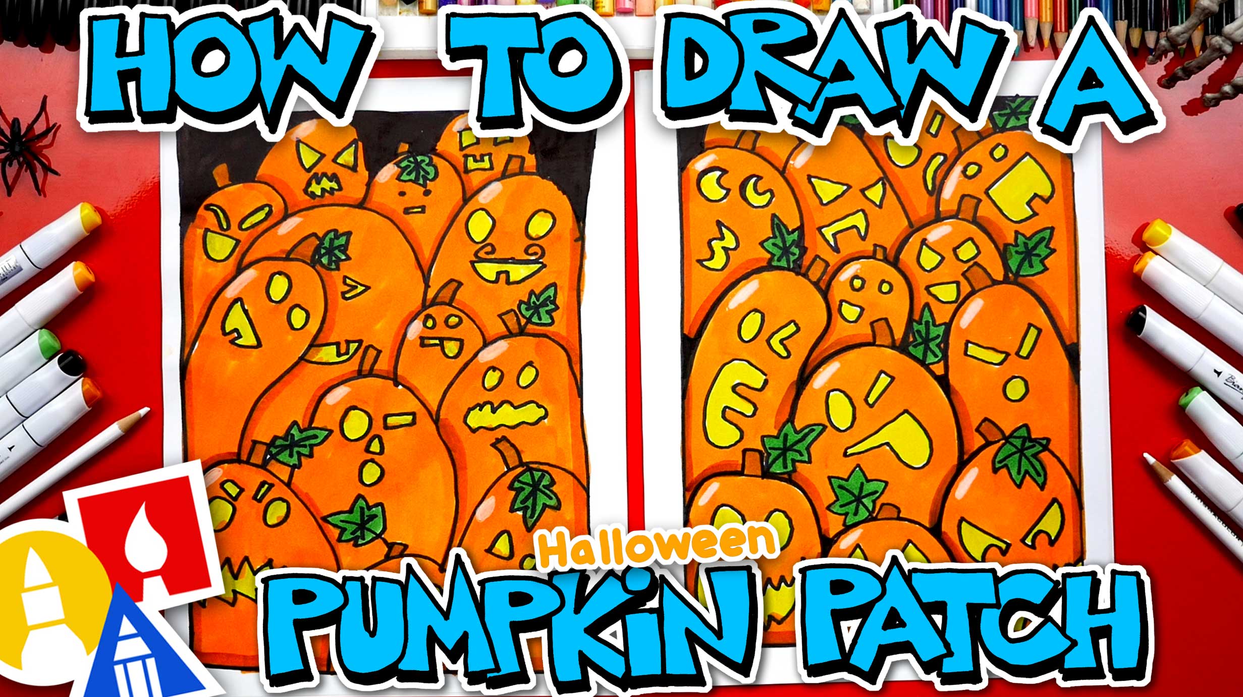 How to Draw a Pumpkin Patch? Food And Life Lover