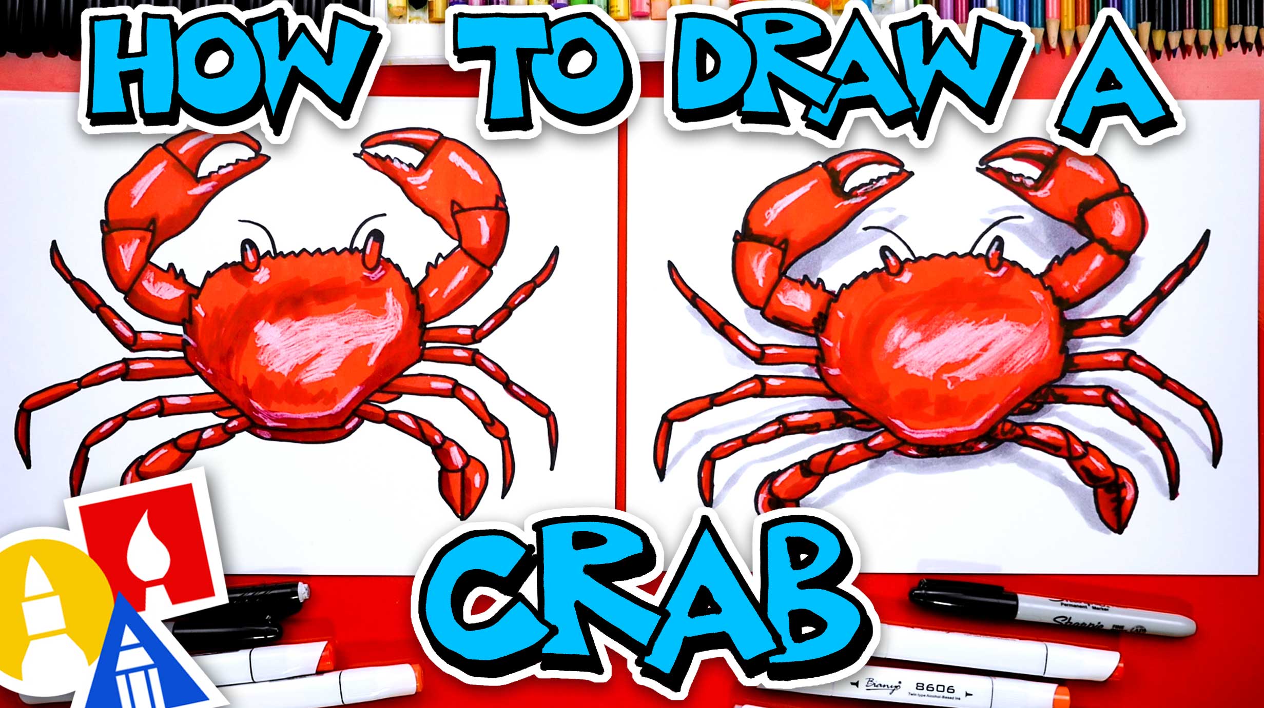 How To Draw A Realistic Crab Art For Kids Hub