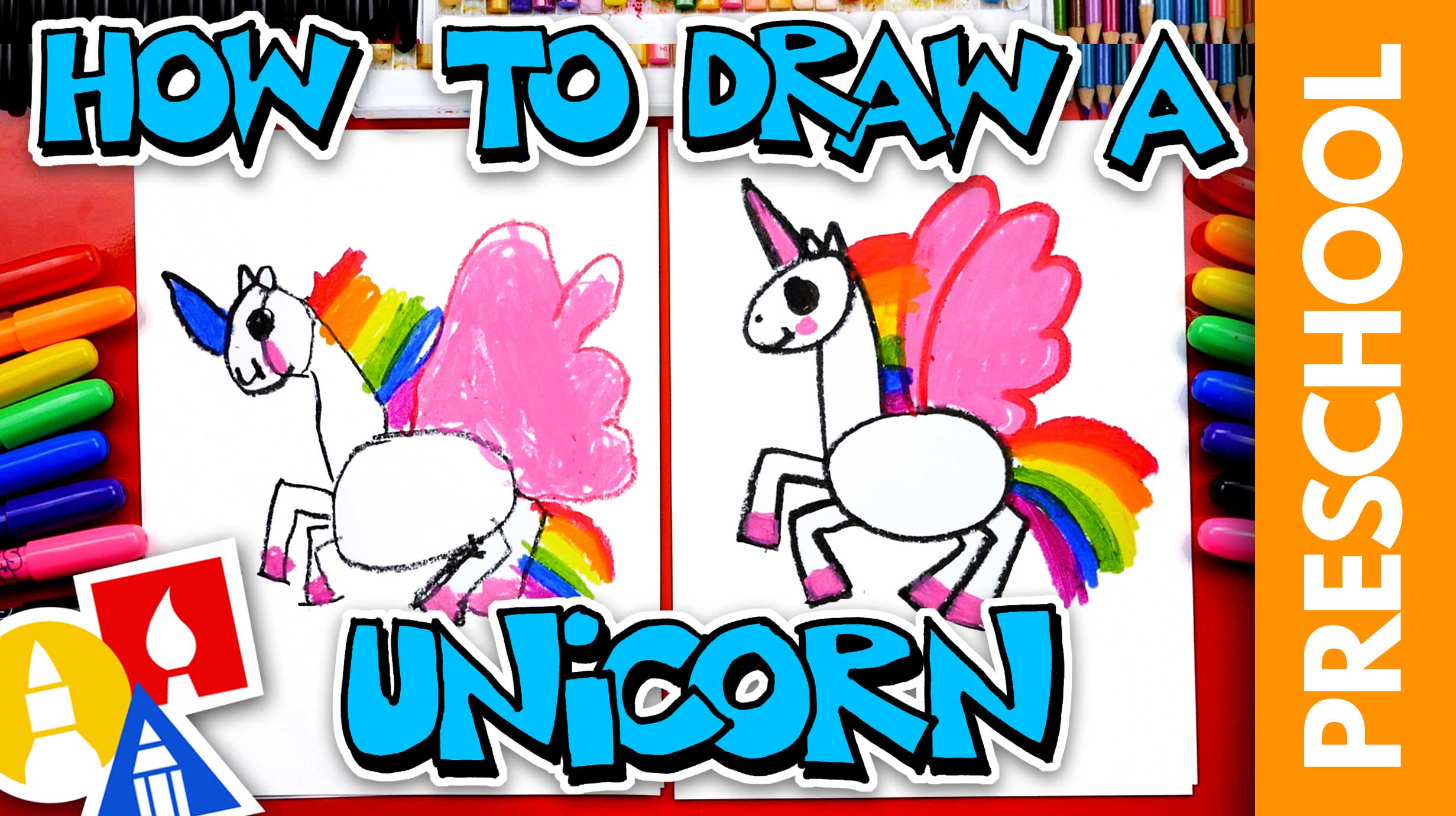 How To Draw A Unicorn Easy For Kids