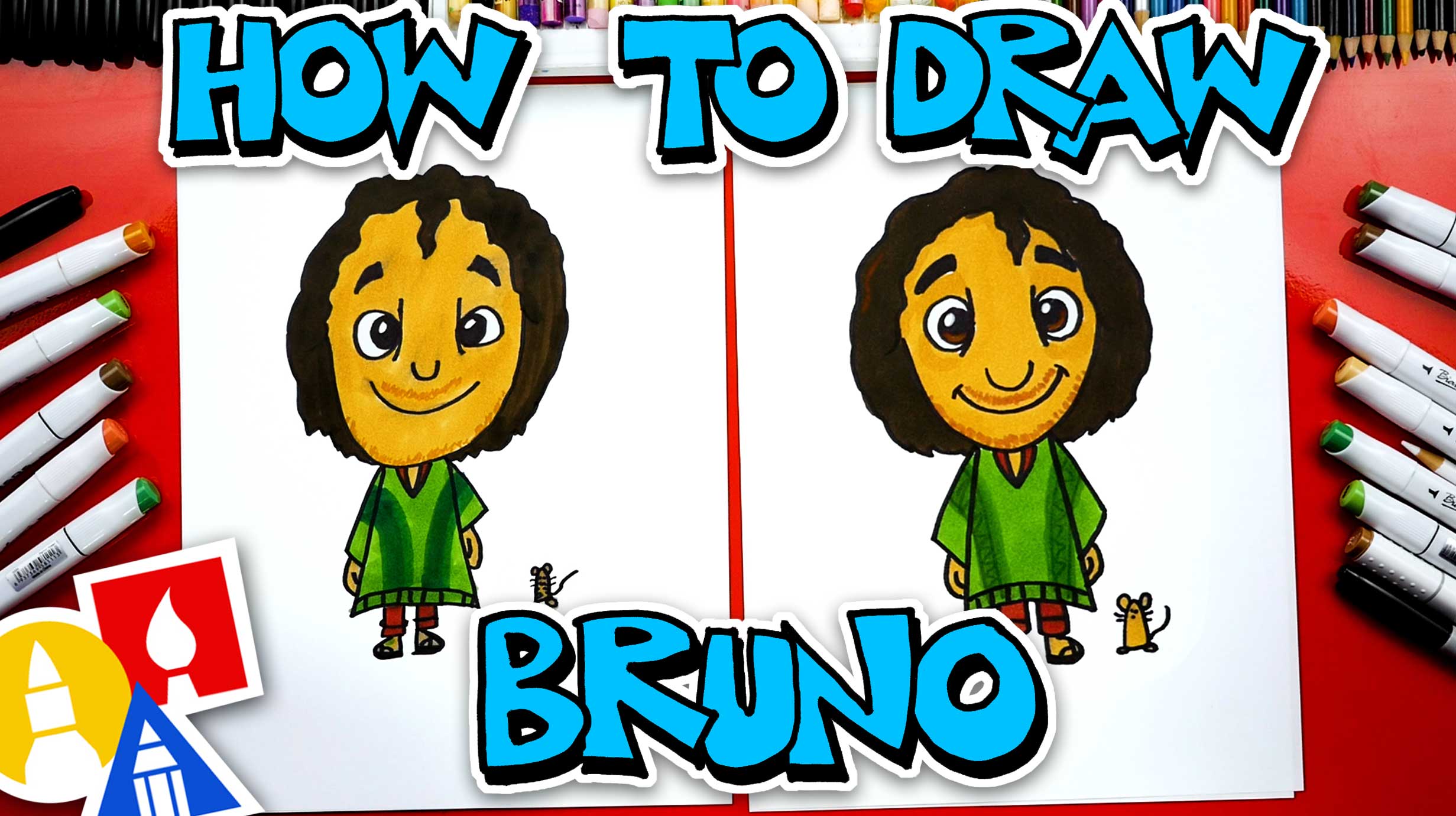 How To Draw Bruno From Encanto Art For Kids Hub