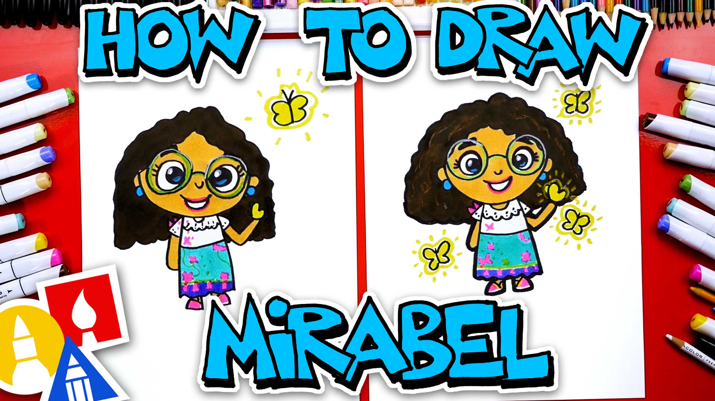 How To Draw Mirabel From Encanto Art For Kids Hub
