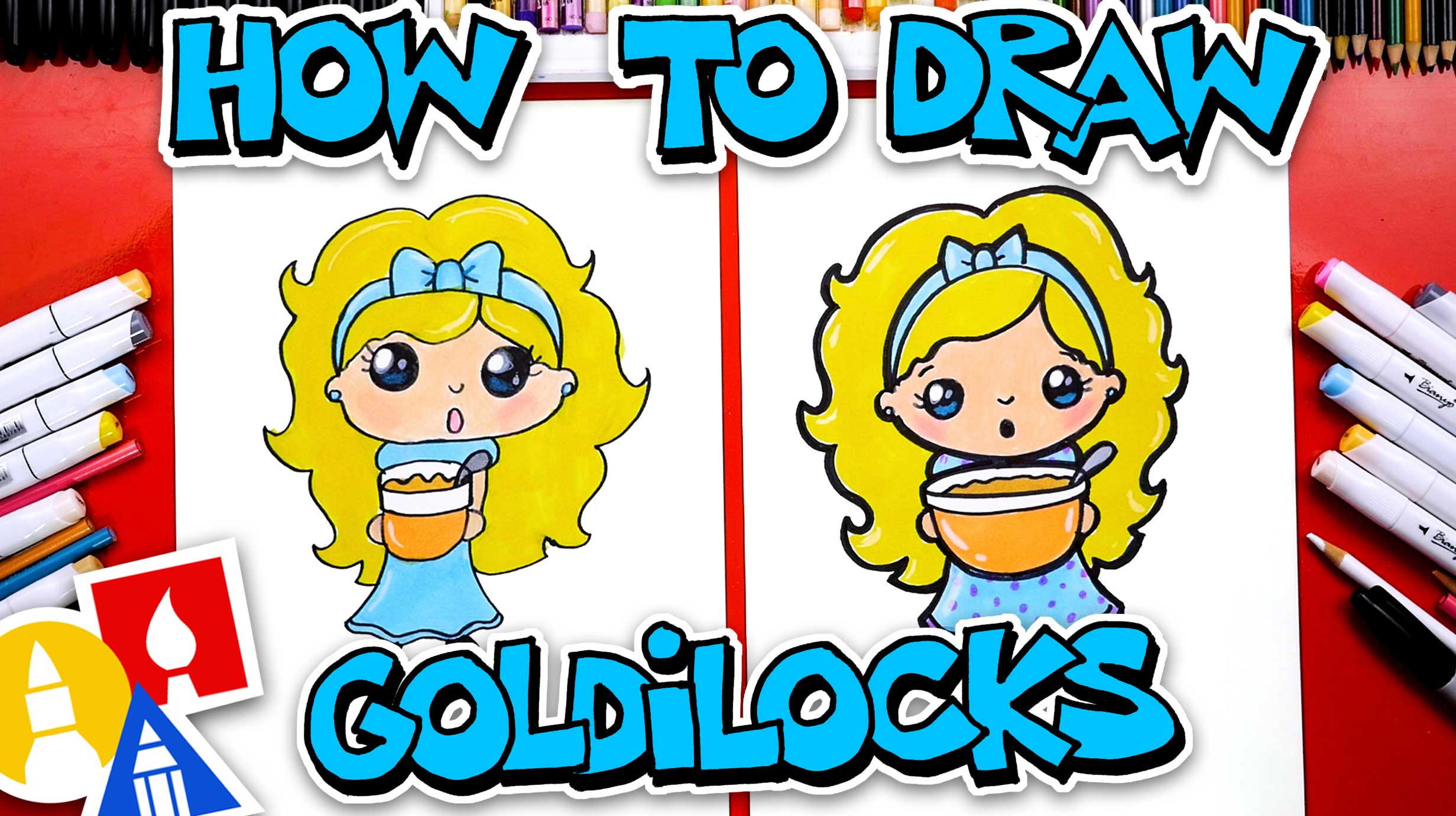 How To Draw Goldilocks Art For Kids Hub