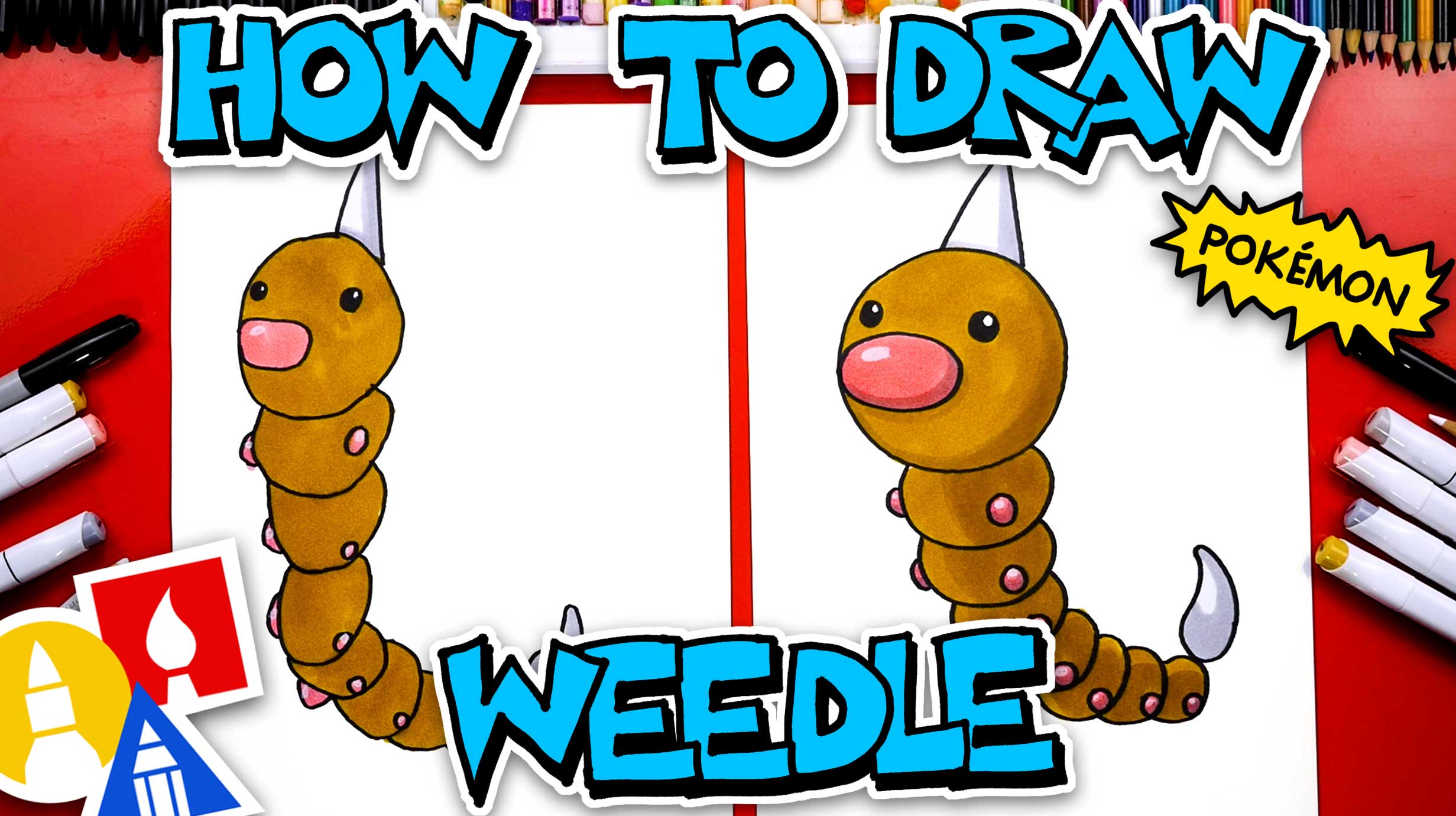 How To Draw Weedle Pokémon Art For Kids Hub