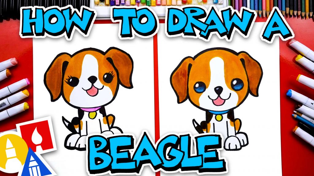 easy drawings of dogs for kids