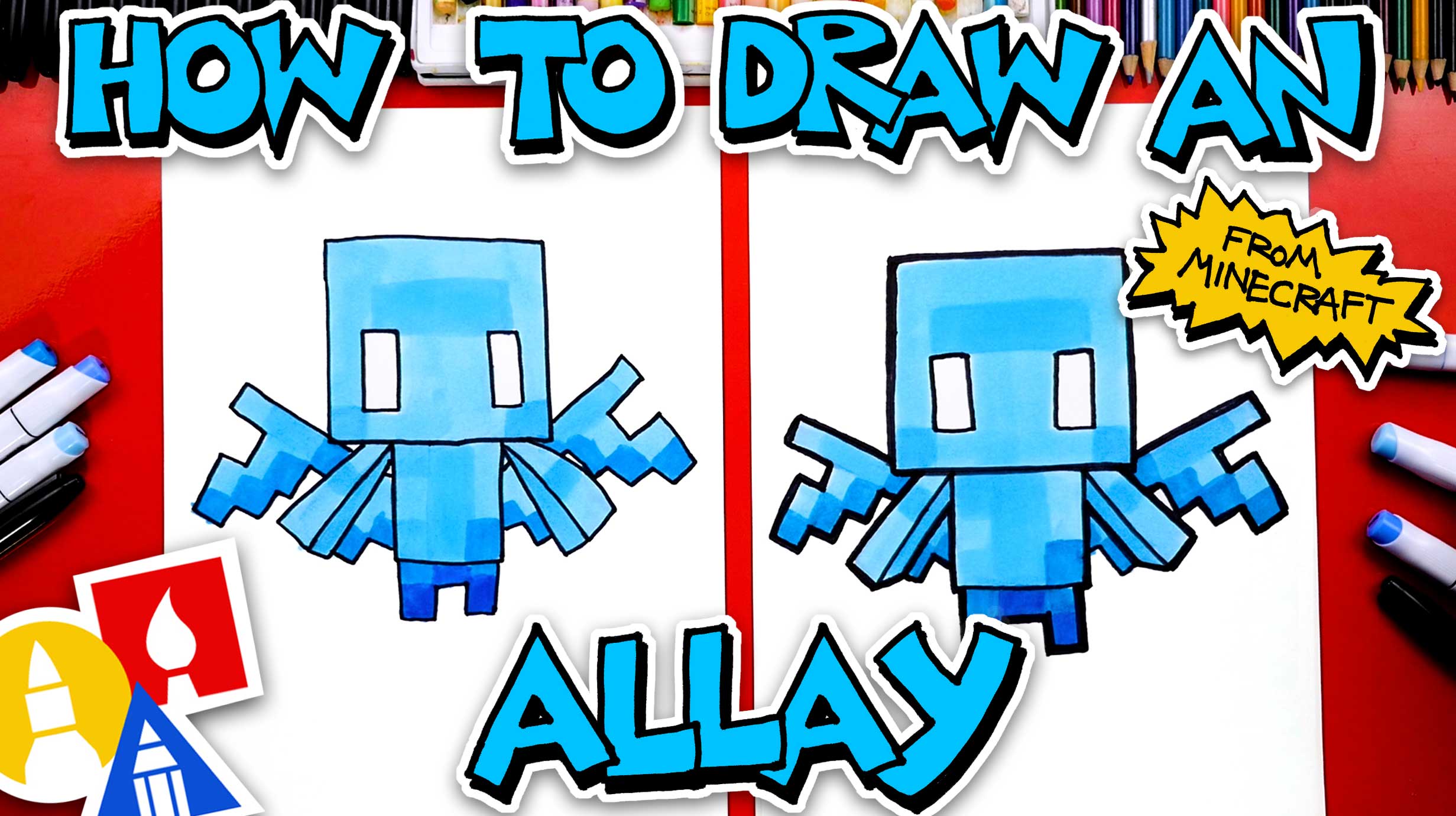 How To Draw A Minecraft Allay Art For Kids Hub