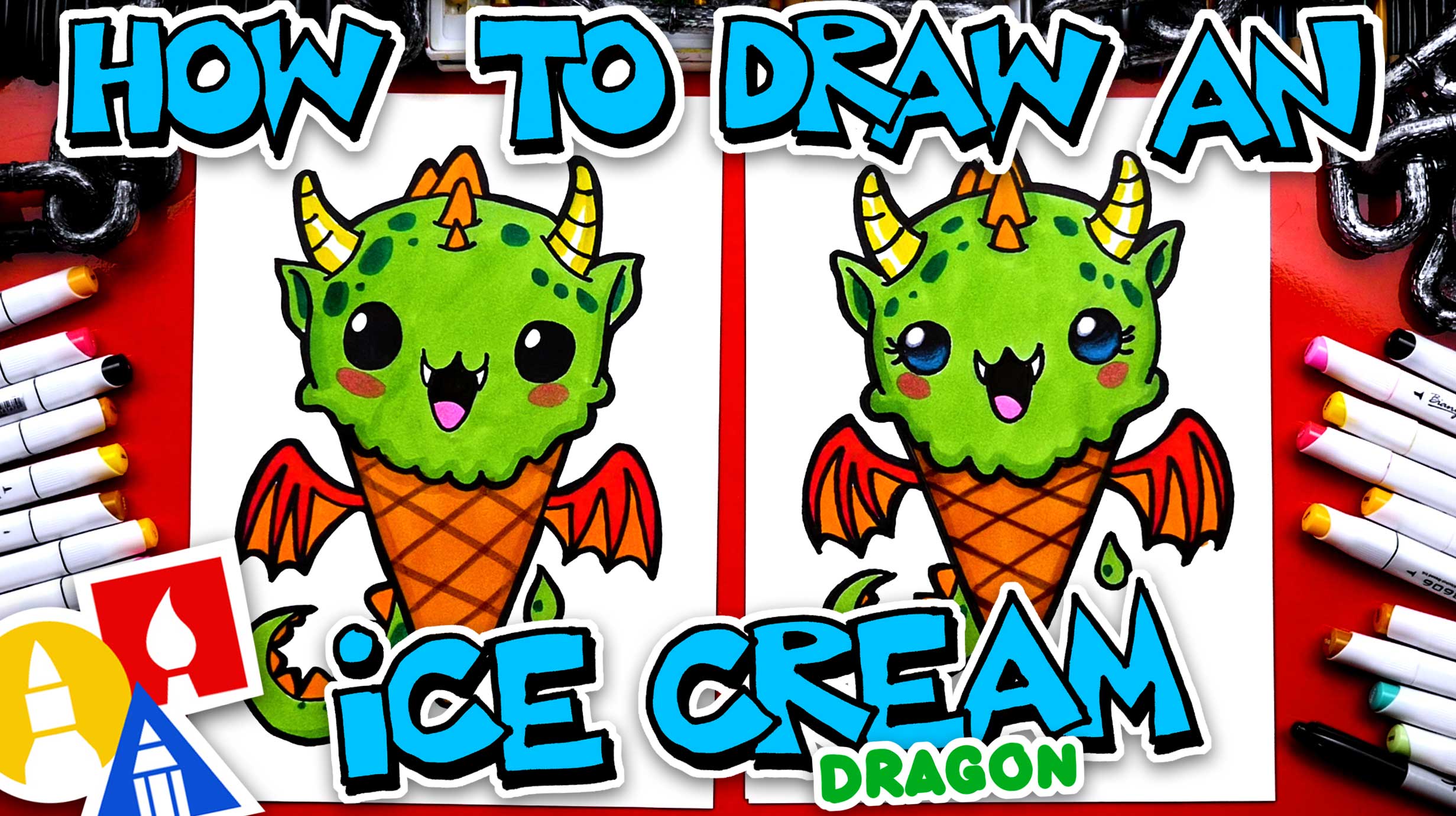 ice dragon drawing