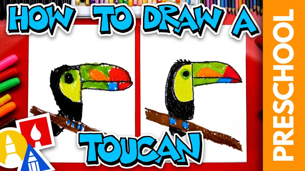 How To Draw A Robin Bird - Preschool 