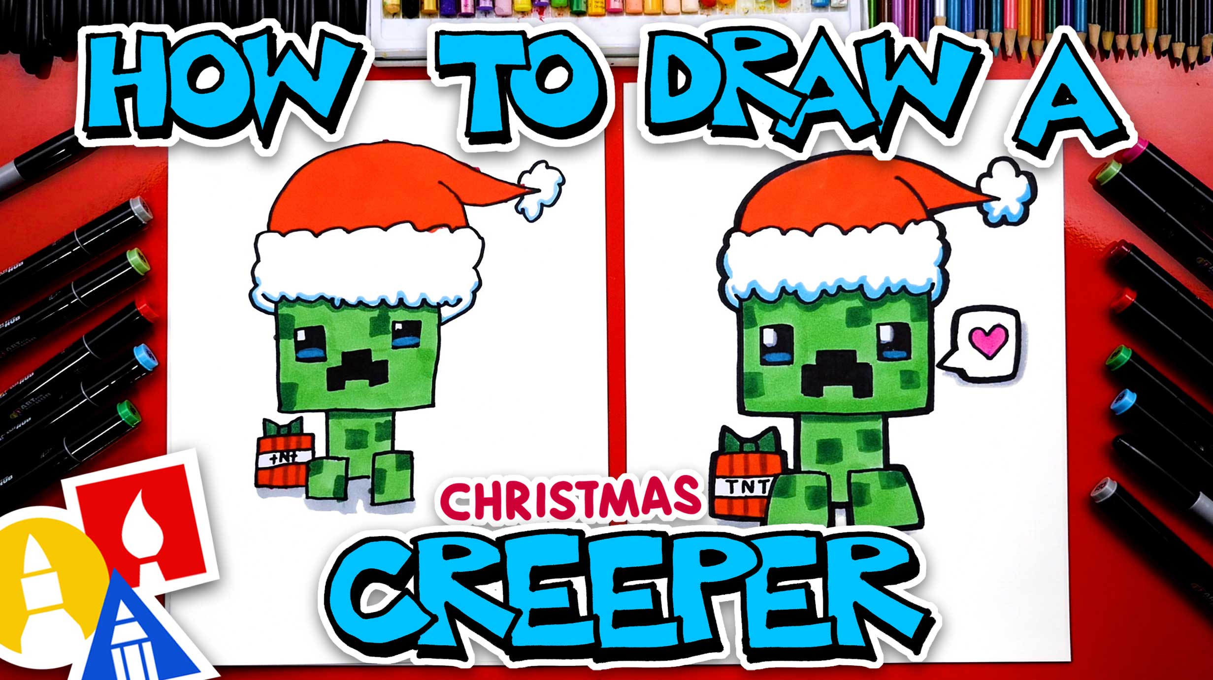 How to Draw a Creeper (Minecraft)