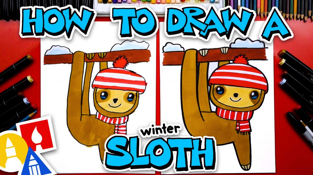 How To Draw A Winter Landscape - Art For Kids Hub 