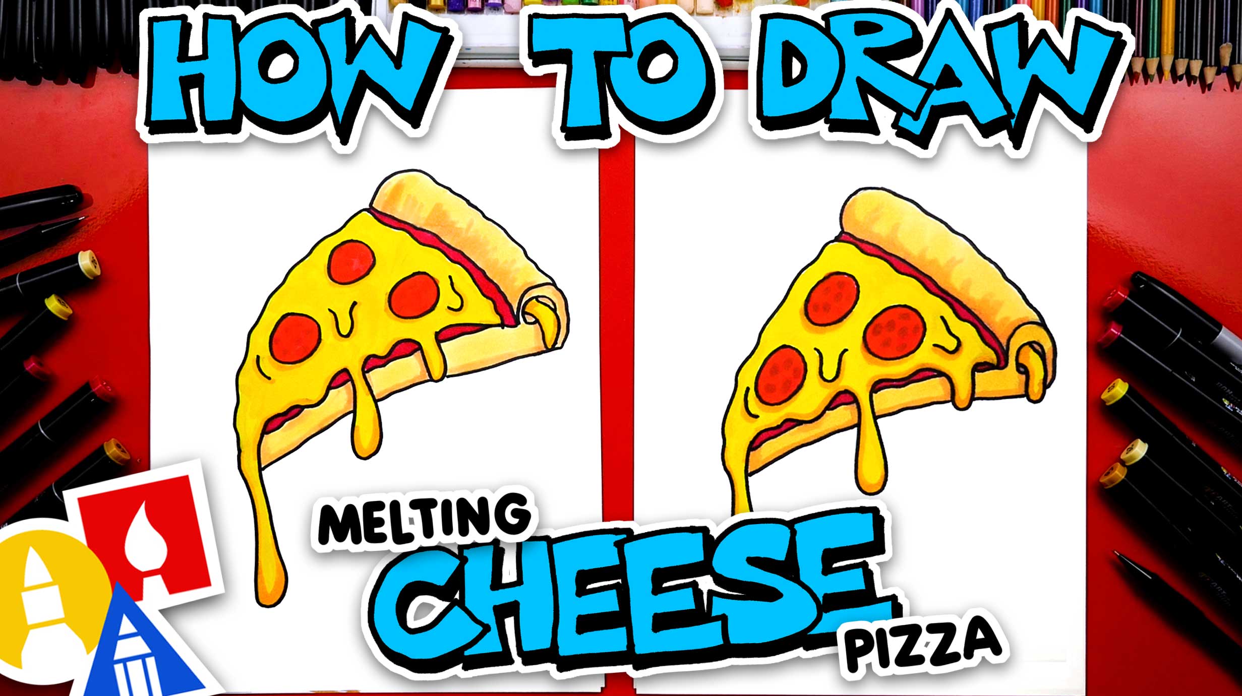 ✨So Satisfying ⏰🍕✨ #fyp #viral #trending #pizza #drawing #art | TikTok