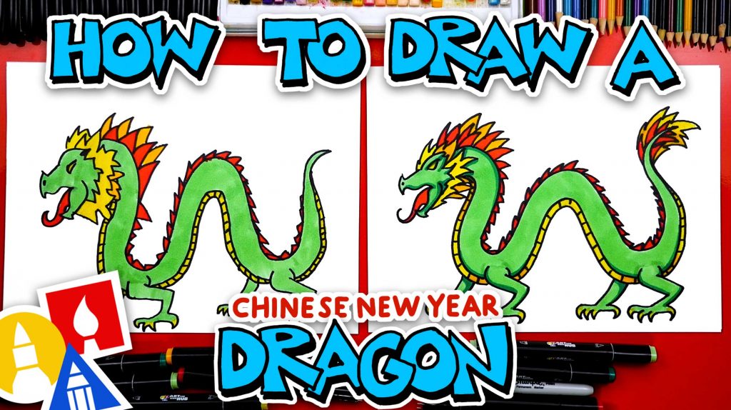 How to Draw an Ice Dragon - Really Easy Drawing Tutorial