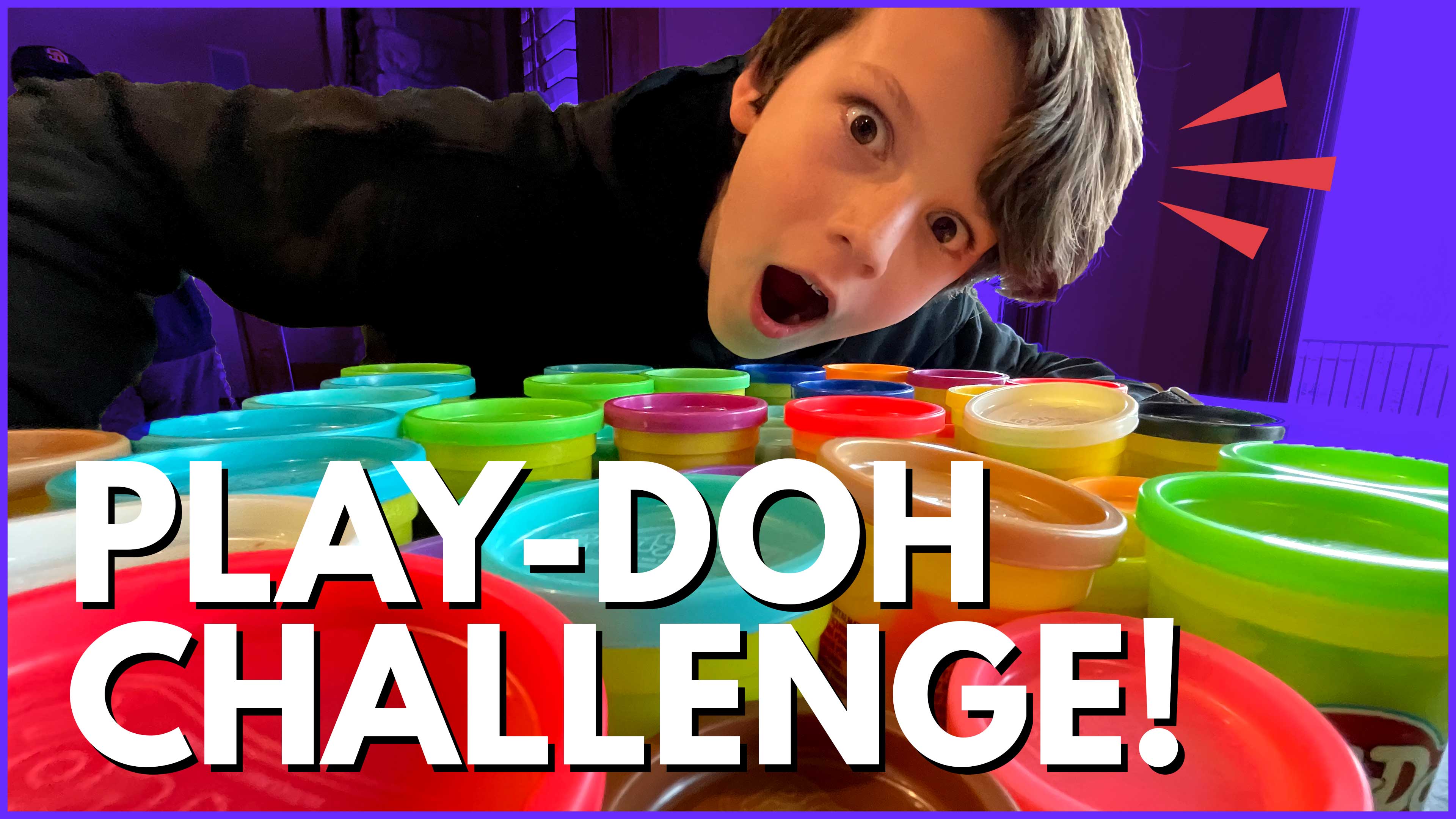 PlayDoh Food Monster Challenge! 🍔👾 Art For Kids Hub
