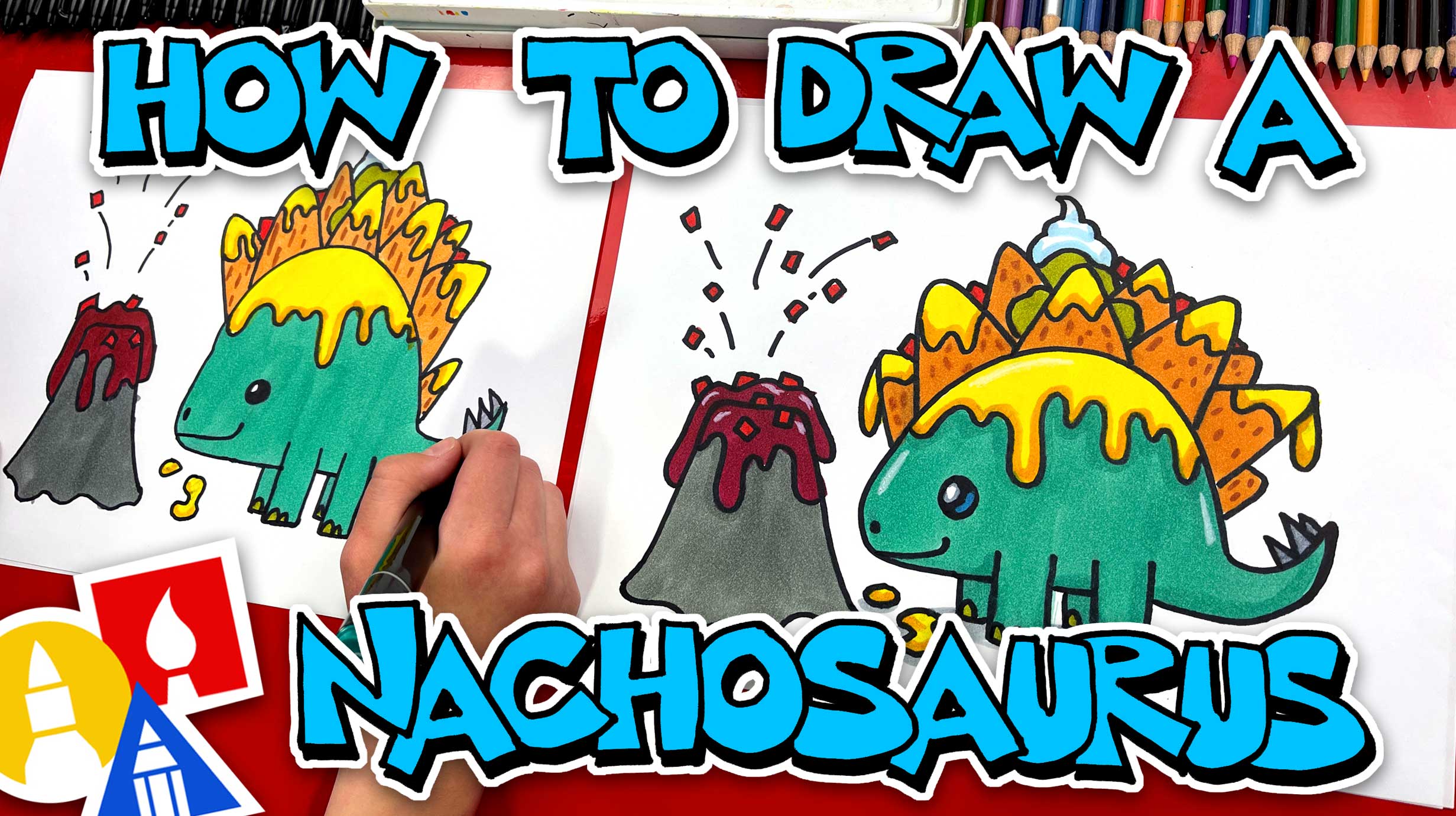 How To Draw Funny Nachos - Art For Kids Hub 