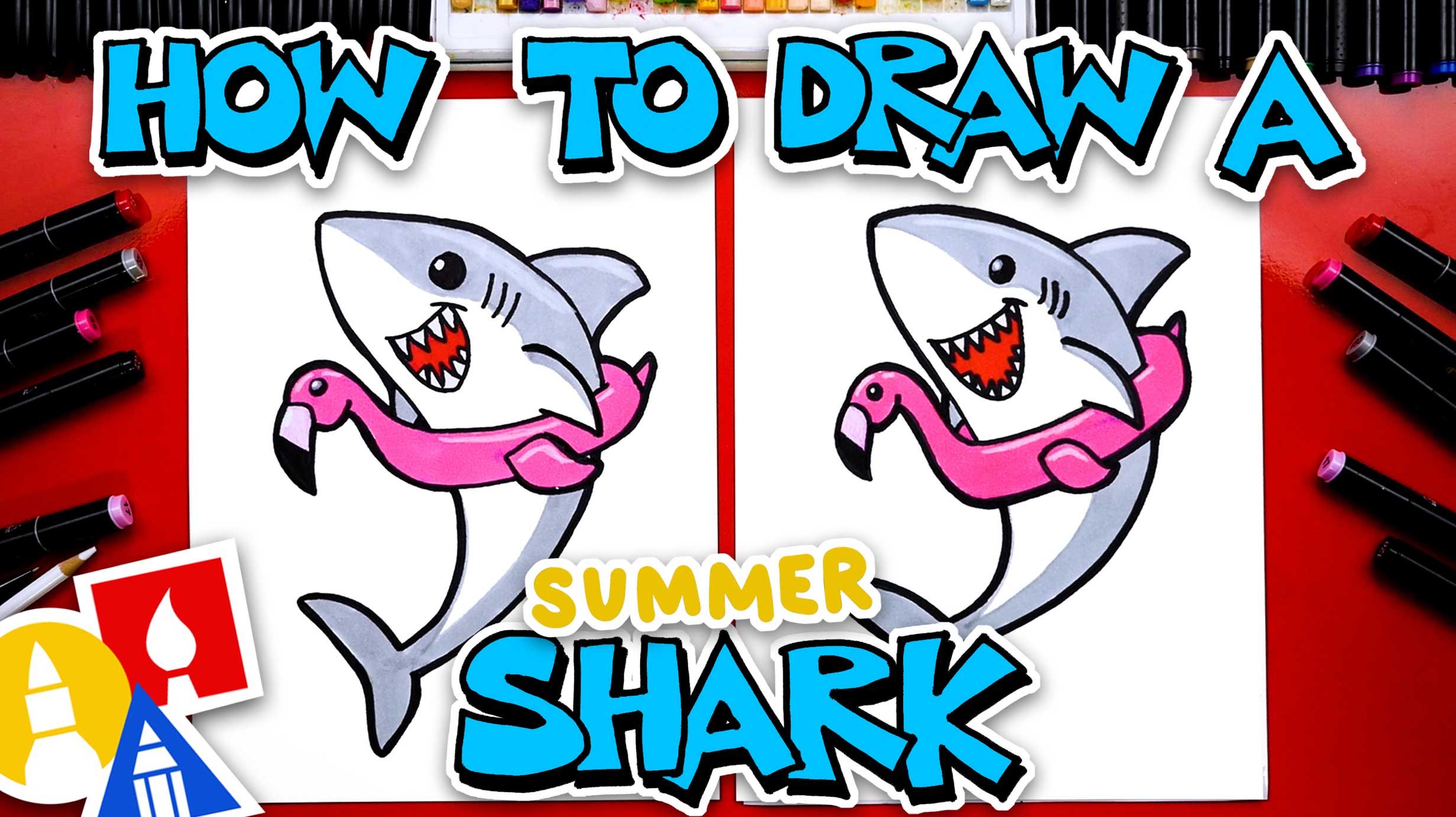 How To Draw A Shark Step By Step For Kids