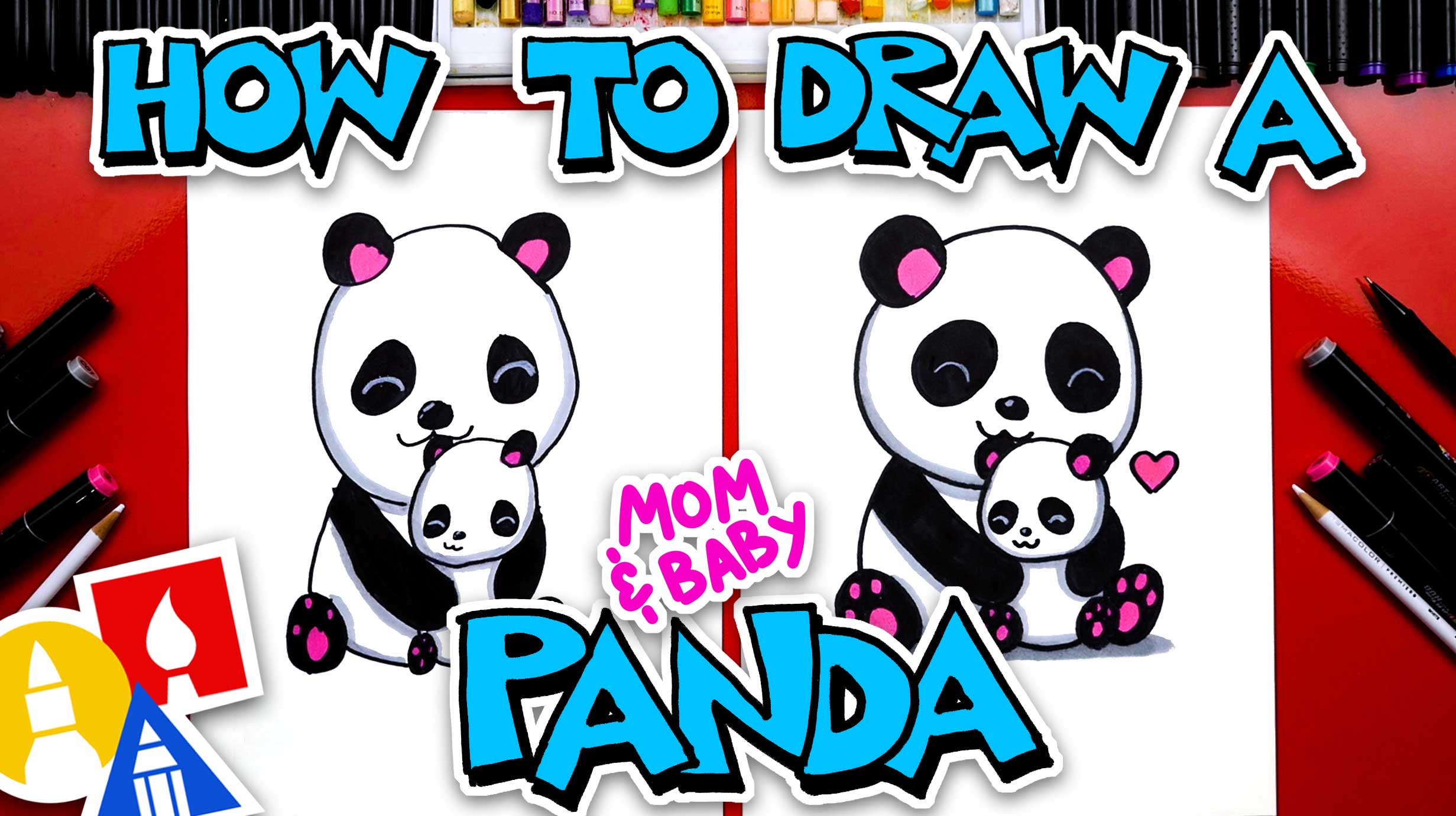 how to draw a baby panda step by step
