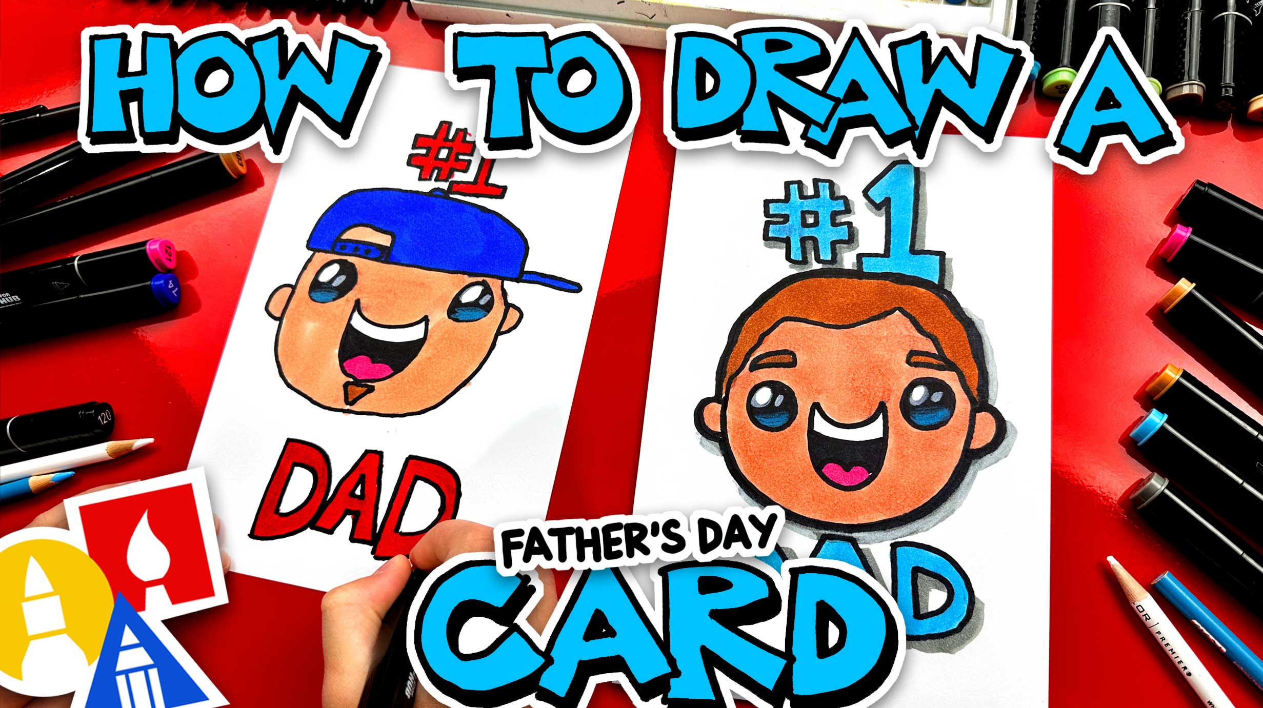 How to Make Your Own Father's Day Card - Art For Kids Hub