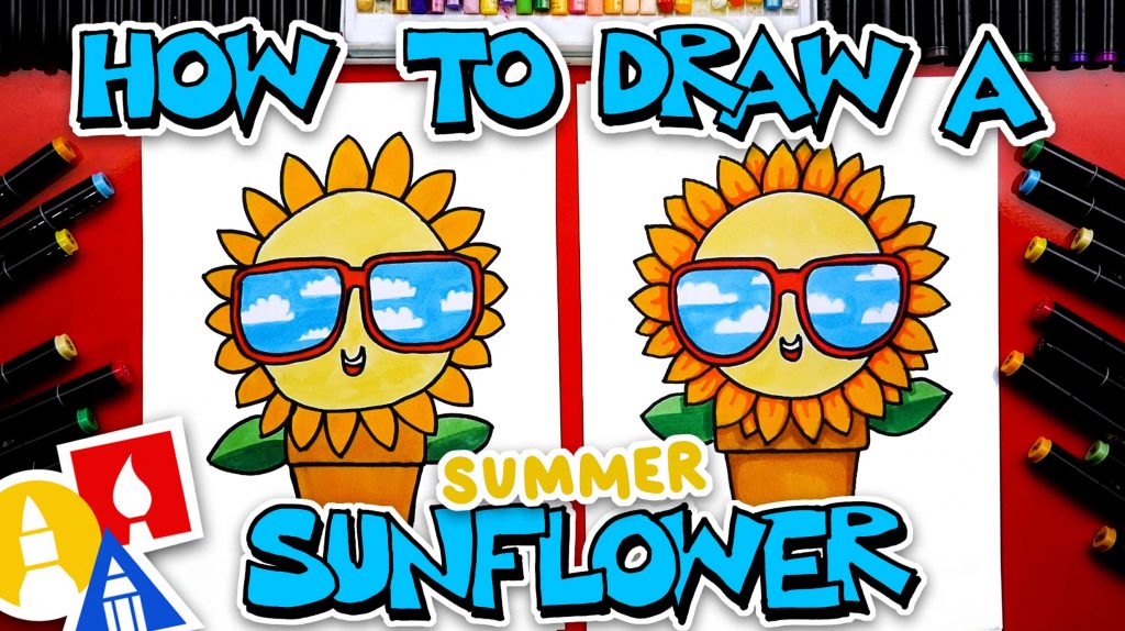How To Draw A Funny Flower Monster - Folding Surprise 
