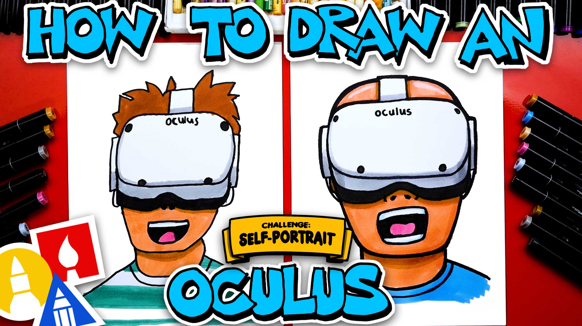 How To Draw An Oculus Quest 2 SelfPortrait Challenge