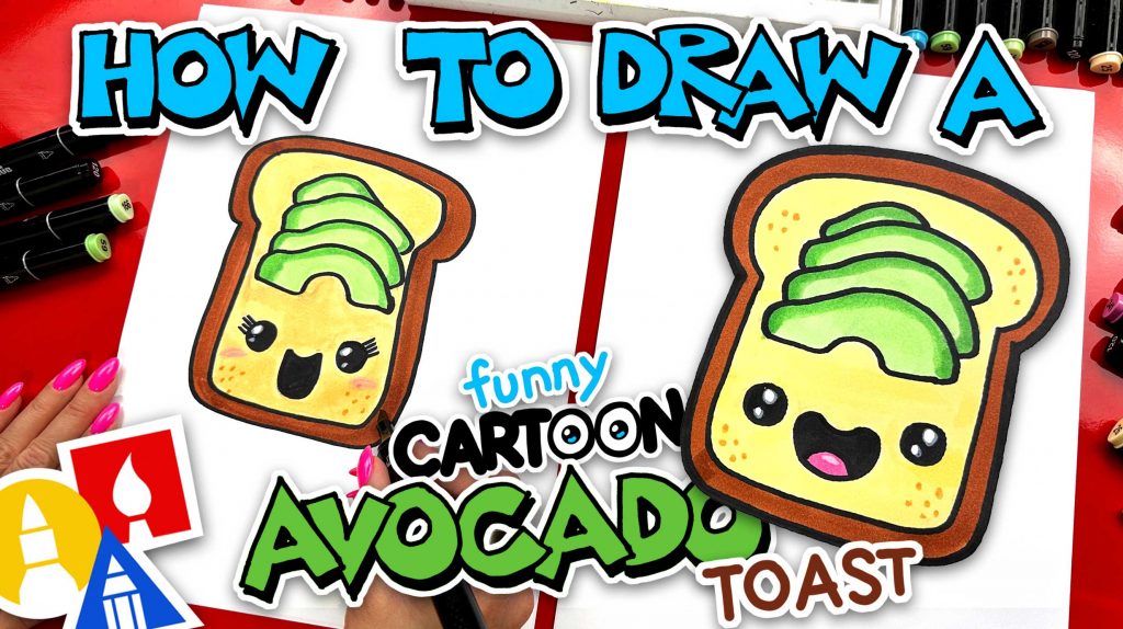 Breakfast Archives Art For Kids Hub   How To Draw Avocado Toast Thumbnail 1024x574 